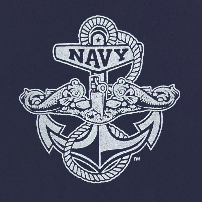 Navy Under Armour Silent Service Tech Long Sleeve T-Shirt (Navy)