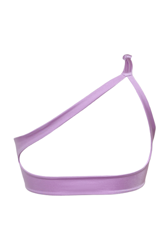 NAYA Bikini Top in Metallic Lavender