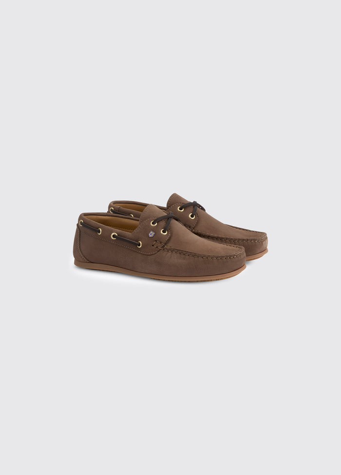 Neptune Ladies Soft Leather Deck Shoe - Cafe