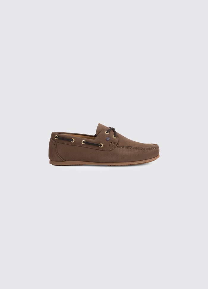 Neptune Ladies Soft Leather Deck Shoe - Cafe