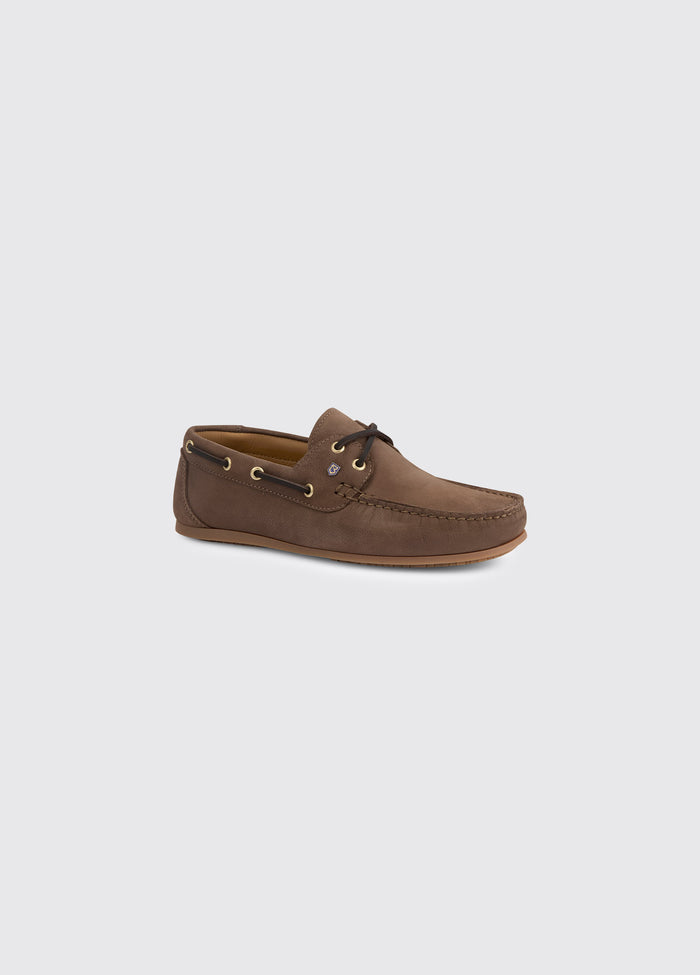 Neptune Ladies Soft Leather Deck Shoe - Cafe