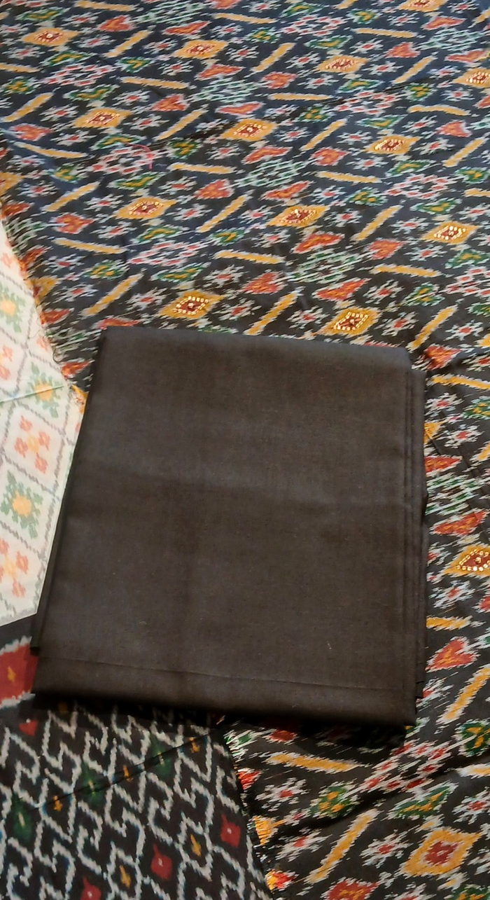 Noor Kaira Ikkat Pure Silk Unstitched Suit