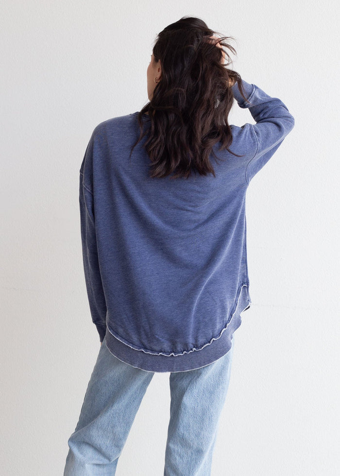 North Carolina Tar Heels Women's Ink Burnout Campus Pullover