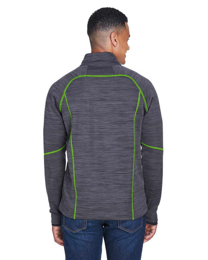 no-logo North End Flux Mélange Bonded Fleece Jacket-Men's Jackets-North End-Thread Logic