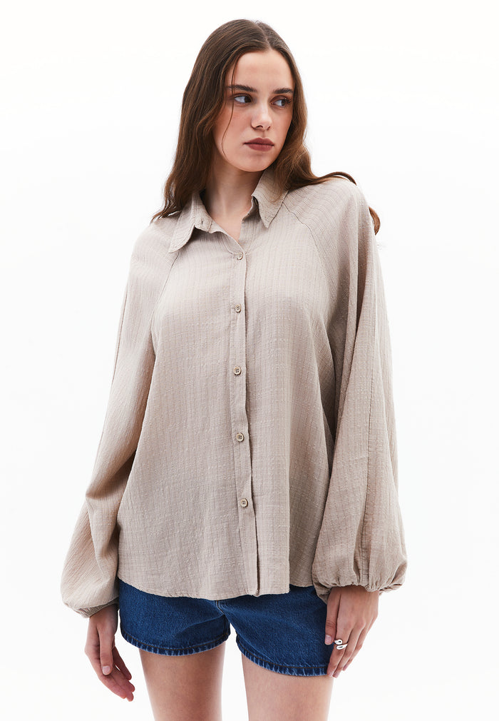 Oversize Shirt - FEATHER GRAY