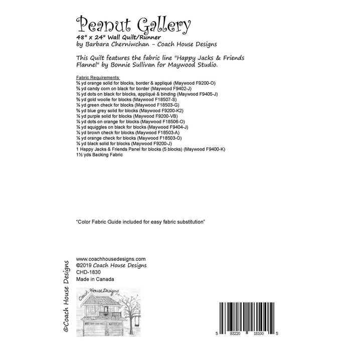 Peanut Gallery Quilt Pattern