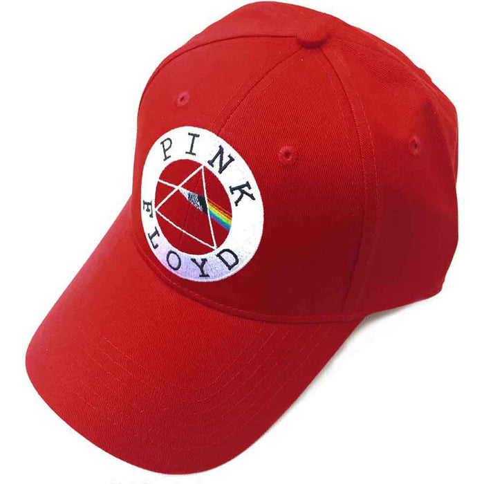 PINK FLOYD - CIRCLE LOGO - Baseball Cap Red