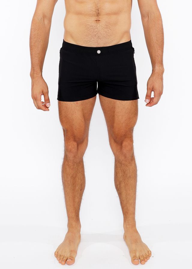 PINSTRIPE SWIM SHORT