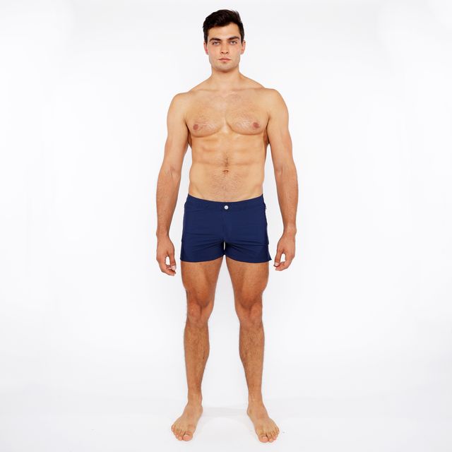 PINSTRIPE SWIM SHORT