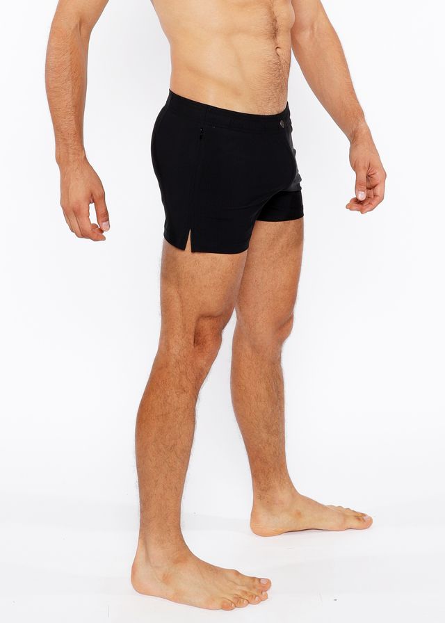 PINSTRIPE SWIM SHORT