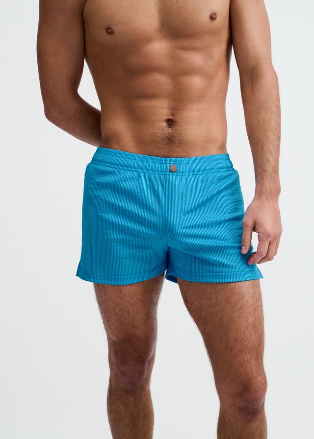 PINSTRIPE SWIM SHORT