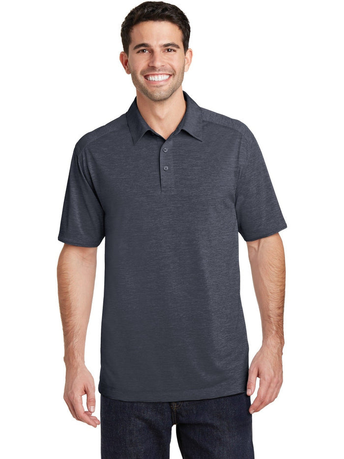 no-logo Port Authority Digi Heather Performance Polo-Regular-Port Authority-Thread Logic