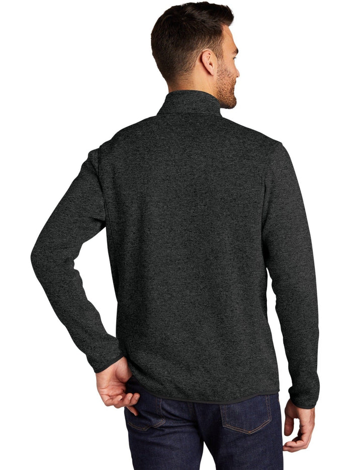 no-logo Port Authority Sweater Fleece Jacket-Regular-Port Authority-Thread Logic