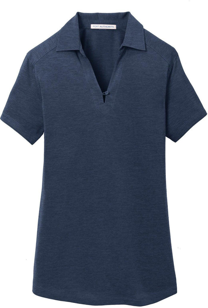 Port Authority Ladies Digi Heather Performance Polo