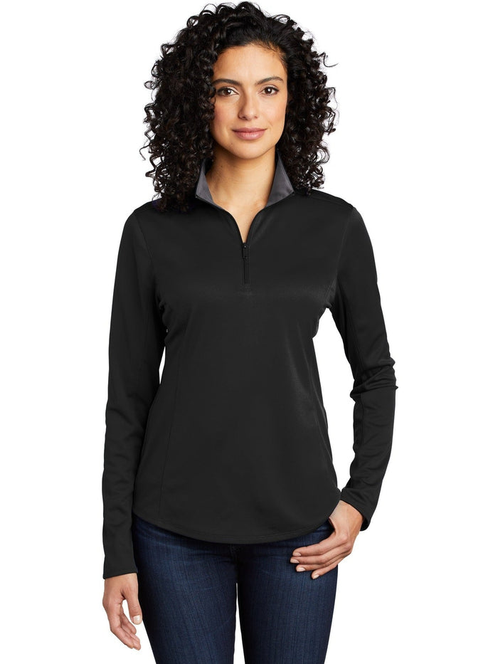 no-logo Port Authority Ladies Silk Touch Performance 1/4-Zip-Regular-Port Authority-Thread Logic