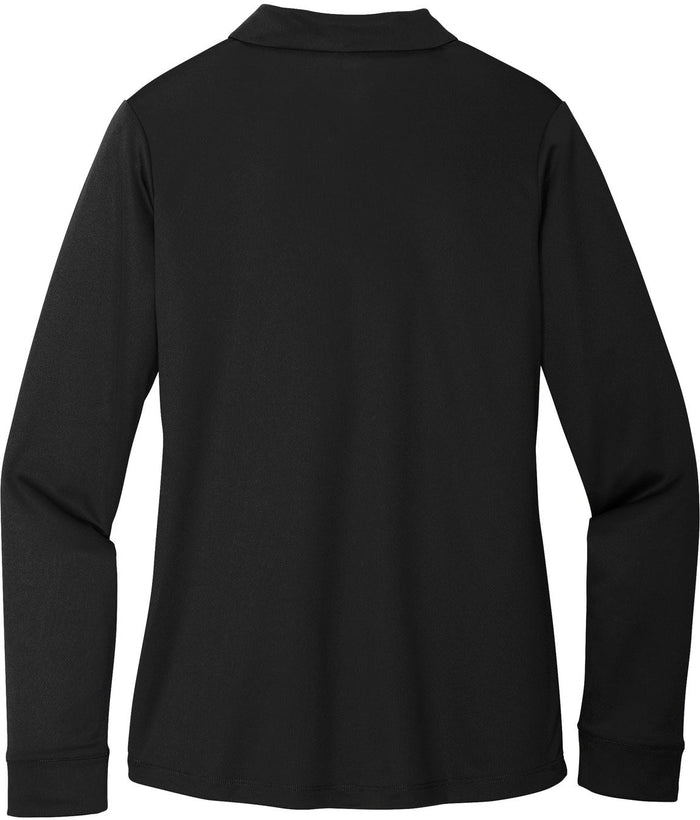 no-logo Port Authority Ladies Silk Touch Performance Long Sleeve Polo-Regular-Port Authority-Thread Logic