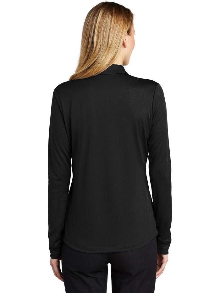 no-logo Port Authority Ladies Silk Touch Performance Long Sleeve Polo-Regular-Port Authority-Thread Logic