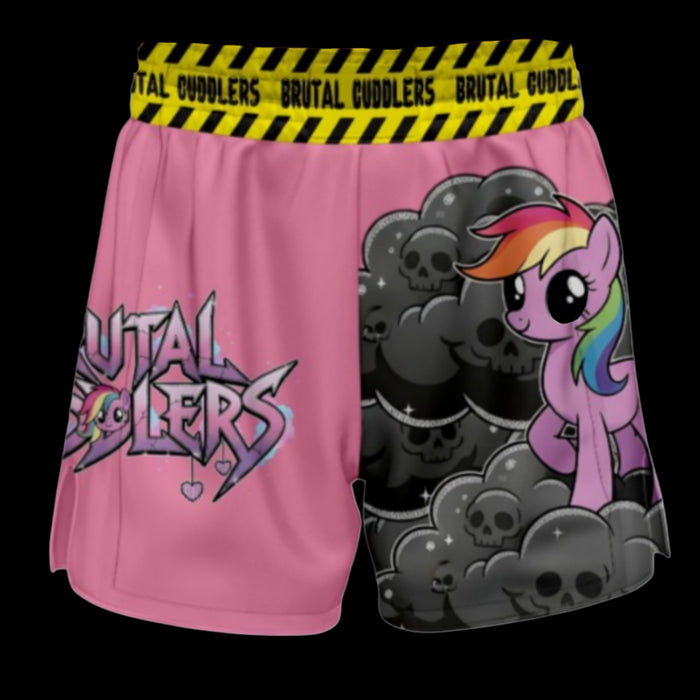 PRE-ORDER Brutal Cuddlers Rainbow Grappling Shorts (Unisex)