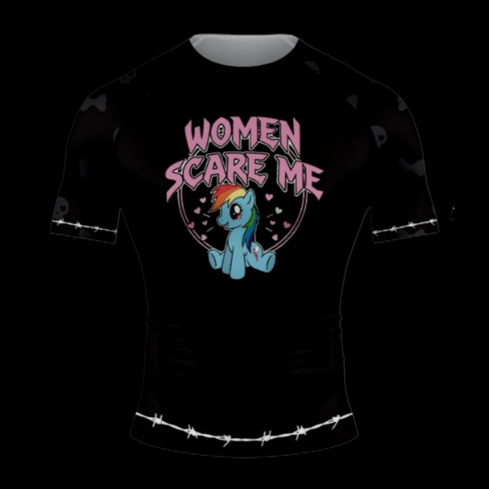 PRE-ORDER Women Scare Me  Rashguard (Unisex) – Brutal Cuddlers