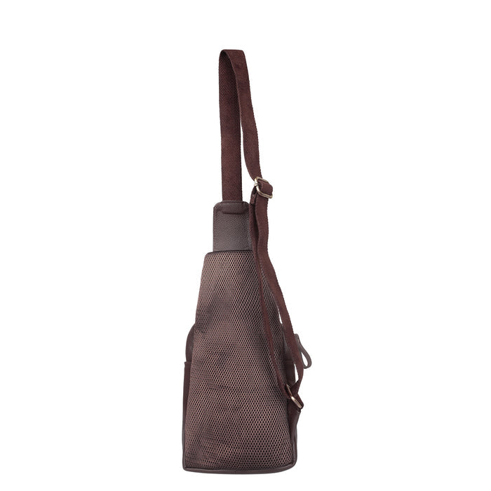 Brown Genuine Leather Fanny Pack for Men and Women for Travel and Everyday Use-back view