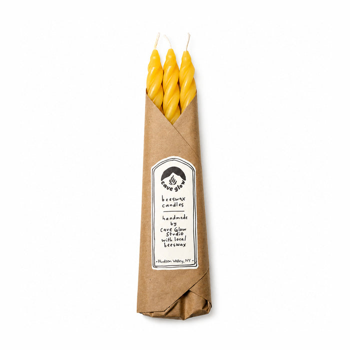 Pure Spiral Beeswax Candles - Set of 3