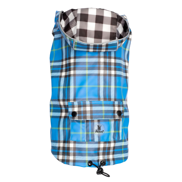 BLUE-PLAID-LONDON-DOG-RAINCOAT