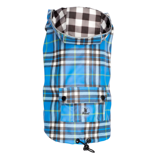 BLUE-PLAID-LONDON-DOG-RAINCOAT