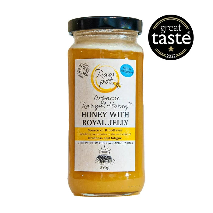 Rawpot Organic Rawyal Honey with Royall Jelly 295g