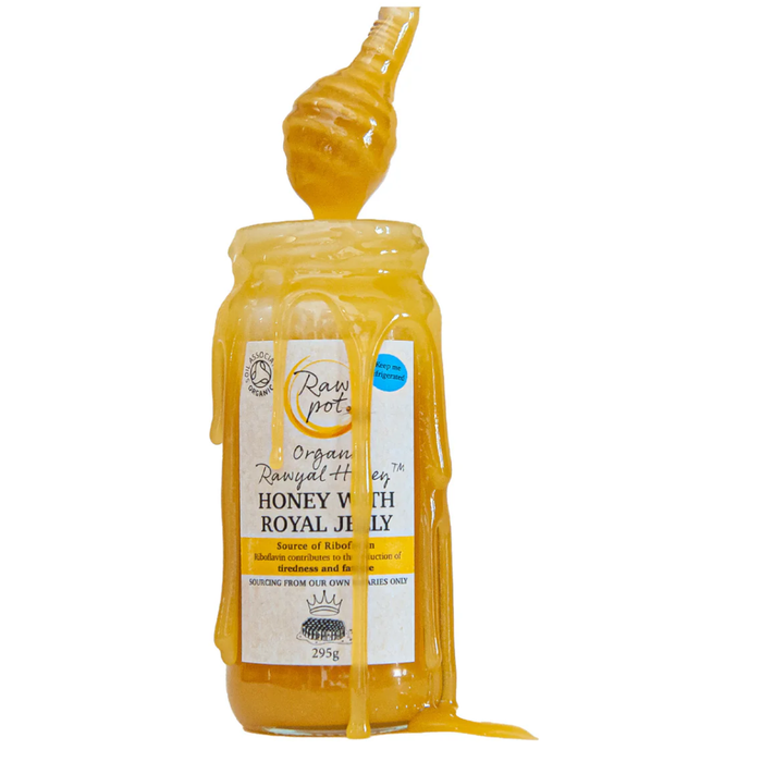 Rawpot Organic Rawyal Honey with Royall Jelly 295g