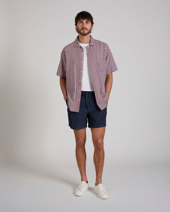 Regular fit corduroy Bermuda shorts
