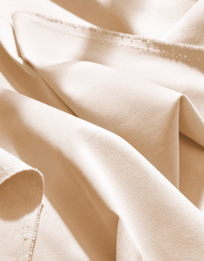 Remnant 1.8m - Off White Light Cotton Gabardine Twill Fabric, Atelier Brunette