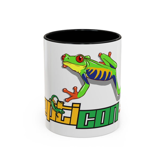 Repticon Accent Coffee Mug w/ Red-Eyed Tree Frog