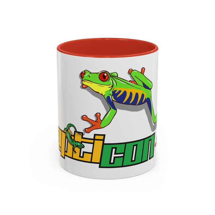 Repticon Accent Coffee Mug w/ Red-Eyed Tree Frog