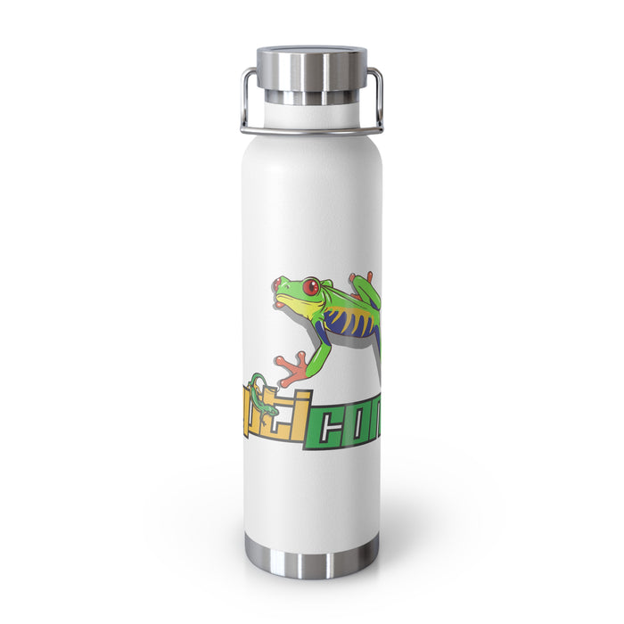 Repticon Copper Vacuum Insulated Bottle, 22oz w/ Red-Eyed Tree Frog