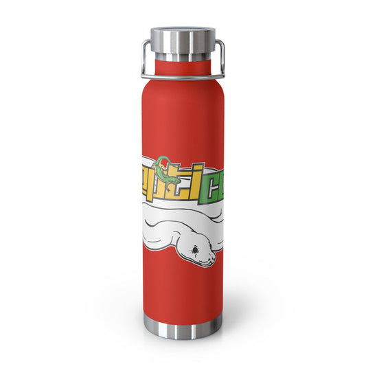 Repticon Copper Vacuum Insulated Bottle, 22oz w/ White Ball Python