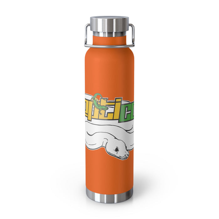 Repticon Copper Vacuum Insulated Bottle, 22oz w/ White Ball Python
