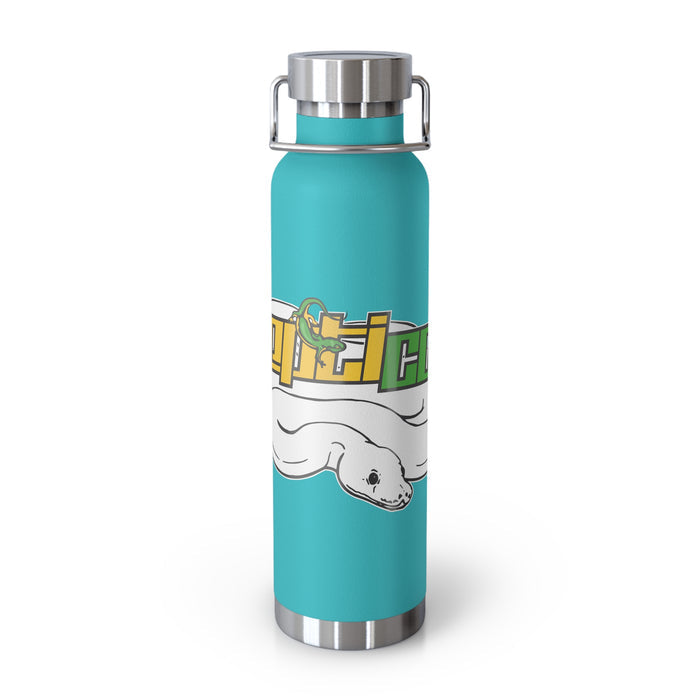 Repticon Copper Vacuum Insulated Bottle, 22oz w/ White Ball Python