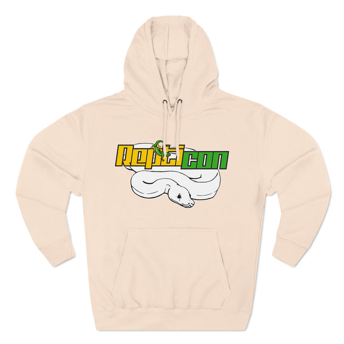 Repticon Three-Panel Fleece Hoodie w/ White Ball Python