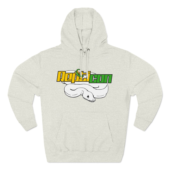 Repticon Three-Panel Fleece Hoodie w/ White Ball Python