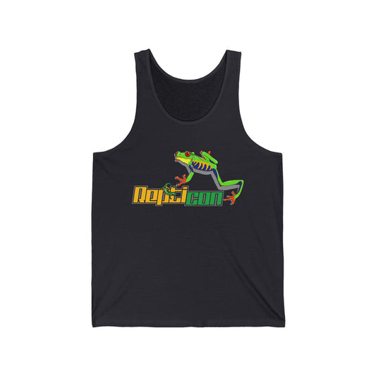 Repticon Unisex Jersey Tank w/ Red Eyed Tree Frog