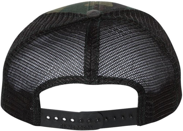 no-logo Richardson Washed Printed Trucker Cap-Caps-Richardson-Thread Logic