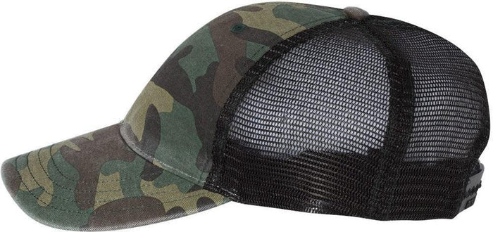 no-logo Richardson Washed Printed Trucker Cap-Caps-Richardson-Thread Logic