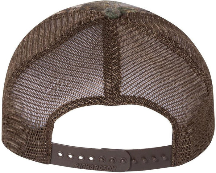 no-logo Richardson Washed Printed Trucker Cap-Caps-Richardson-Thread Logic