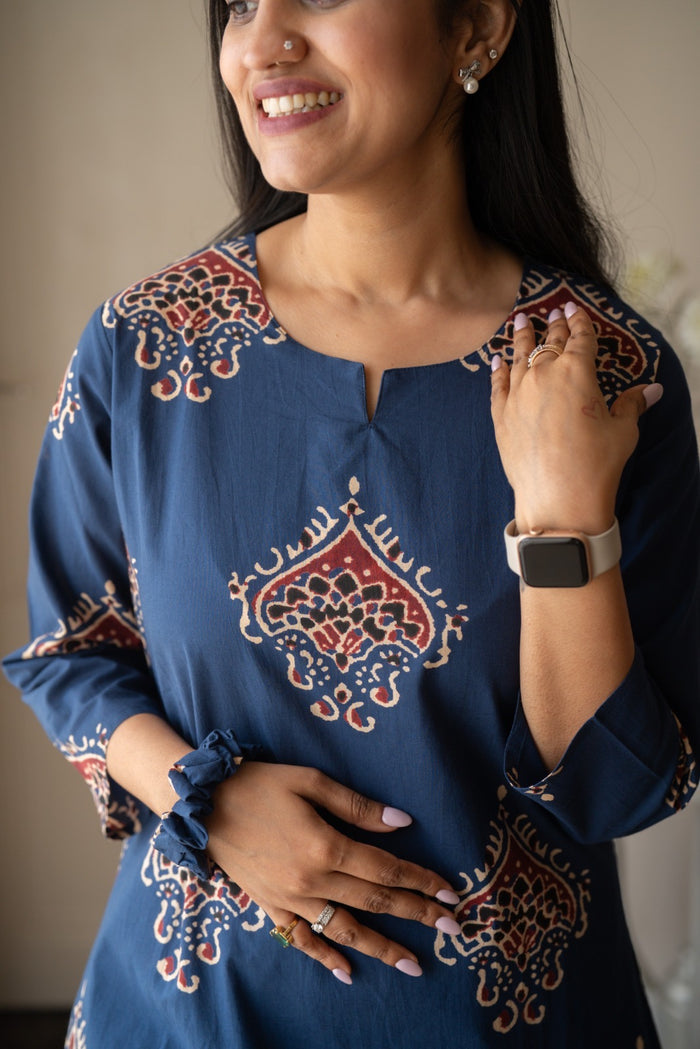 Rika Cotton Lounge Set- Blue Boota