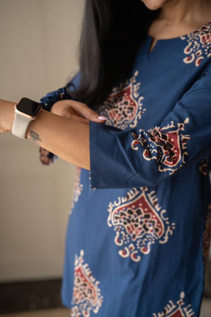 Rika Cotton Lounge Set- Blue Boota