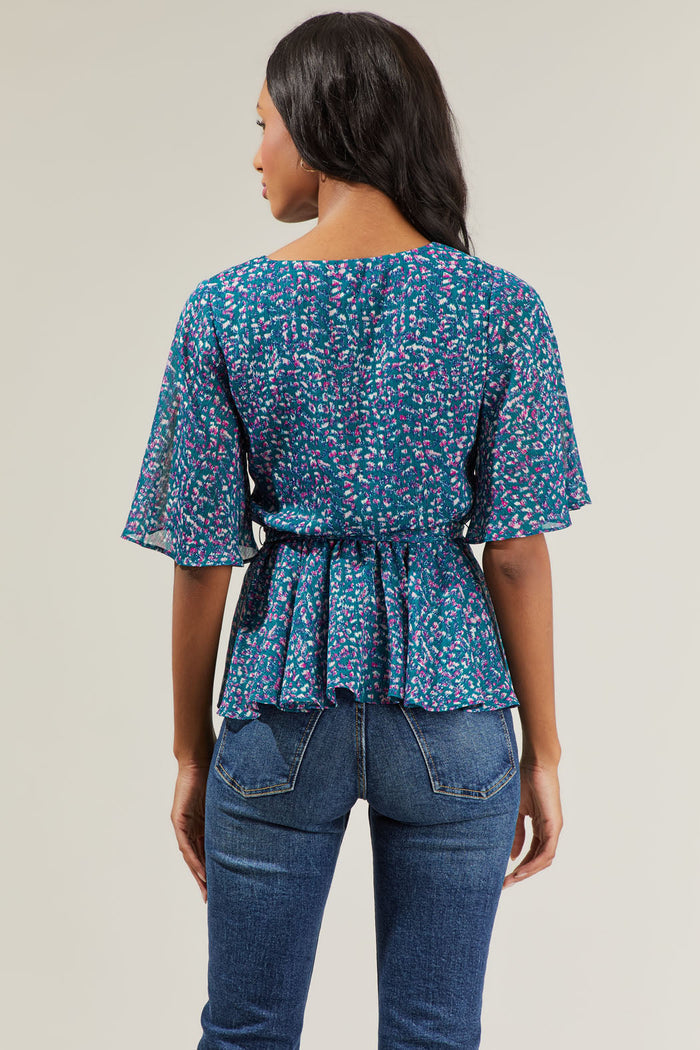 Riley Floral Peplum Blouse