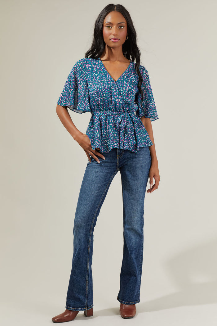 Riley Floral Peplum Blouse
