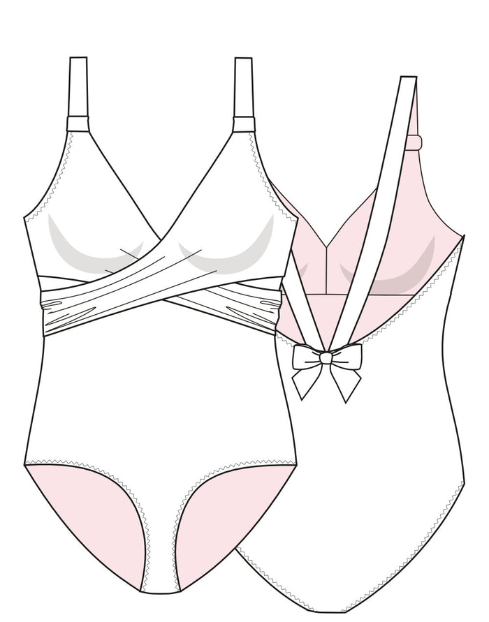 Sangria One Piece Swimsuit PDF Immediate Download Sewing Pattern, Fitiyoo