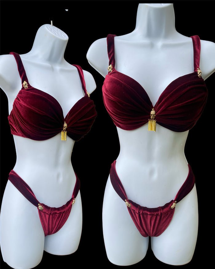 Serpent Queen Vampire Dancer Handmade Cosplay Rave Bra Set