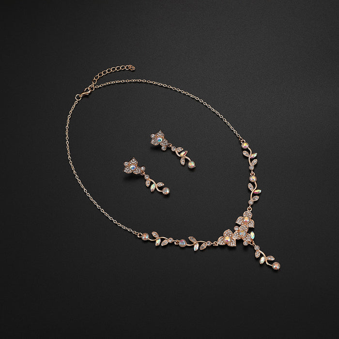 SET609 - Three Flower Leaf New Jewellery Set